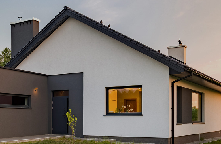 Habitation moderne peinte